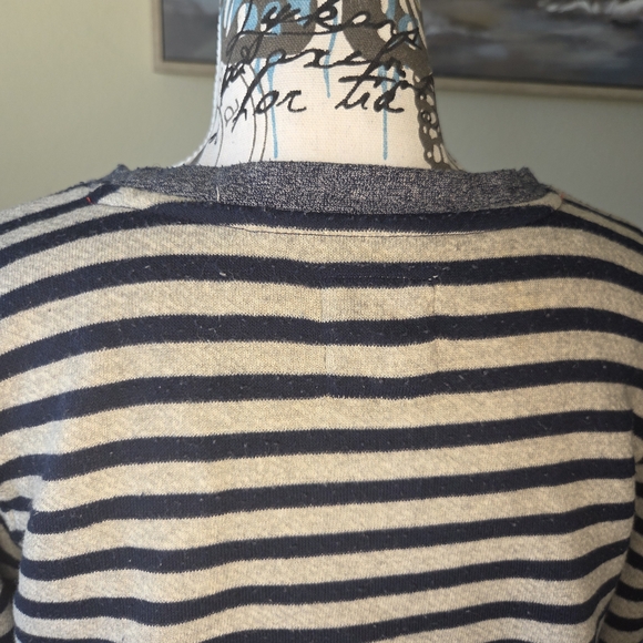 Levi's Crewneck Striped Sweatshirt - Gray and Navy - Size S - Picture 4 of 4